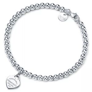 Return to Tiffany®
Heart Tag Bead Bracelet in Silver